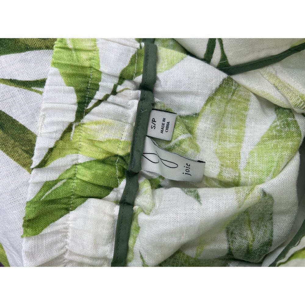 Joie Leaf Print Linen‎ Rope Belt Shorts Small - Picture 6 of 8